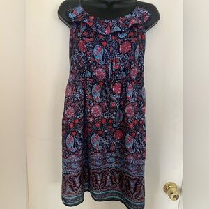 American Eagle Floral Paisley Sleeveless Dress w/ Pockets